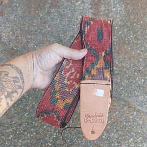 VTG D'Andrea USA Multicolor IKAT Guitar Strap retired